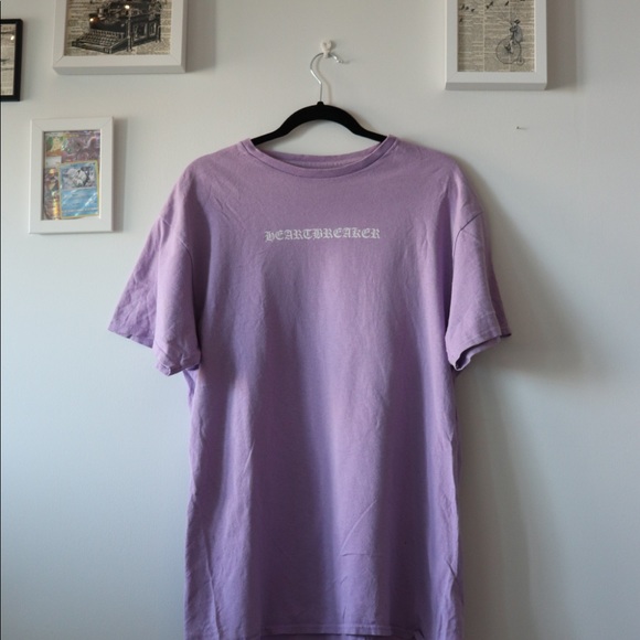 Like-new Zumiez Heartbreaker pink cotton T Shirt Size L - Picture 1 of 7